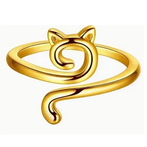 Adjustable Cat Ring Yarn Guide - Crochet Tension Control Thimble