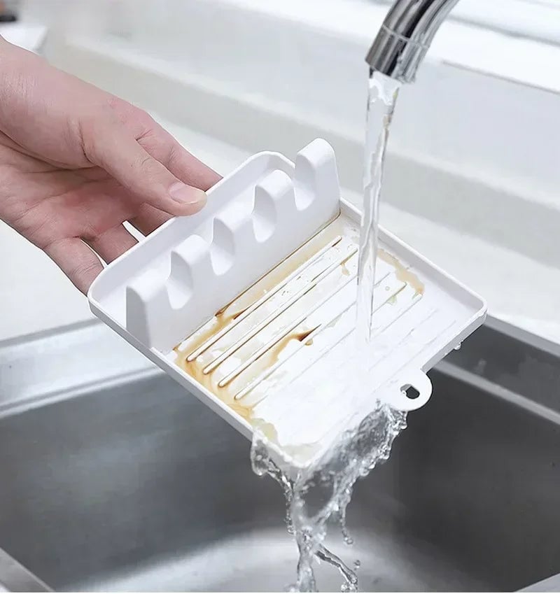 Multi-Purpose Kitchen Organizer - Spoon Rest, Fork & Spatula Rack