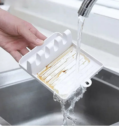 Multi-Purpose Kitchen Organizer - Spoon Rest, Fork & Spatula Rack