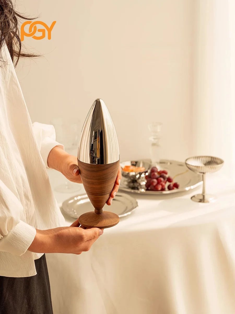 Stainless Steel Fruit Forks Set of 6 with Holder - Small Dessert