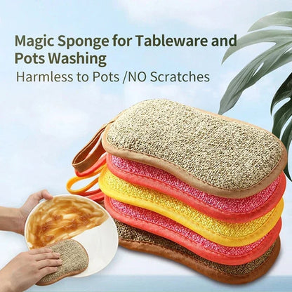 3PCS Magic Cleaning Sponges Multi-Purpose Kitchen Bathroom Scrubber