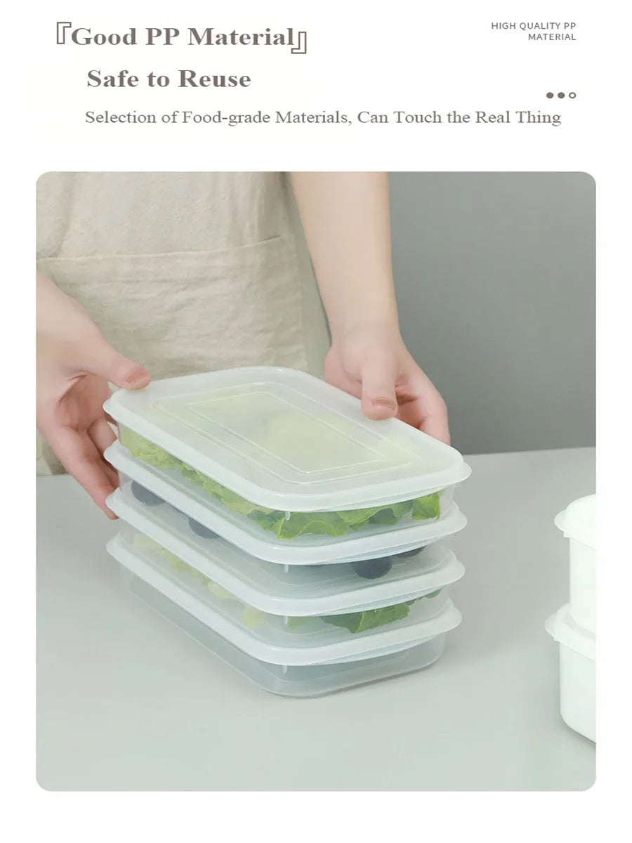 Airtight Food Storage Containers Set - Fresh Produce & Meat Crisper