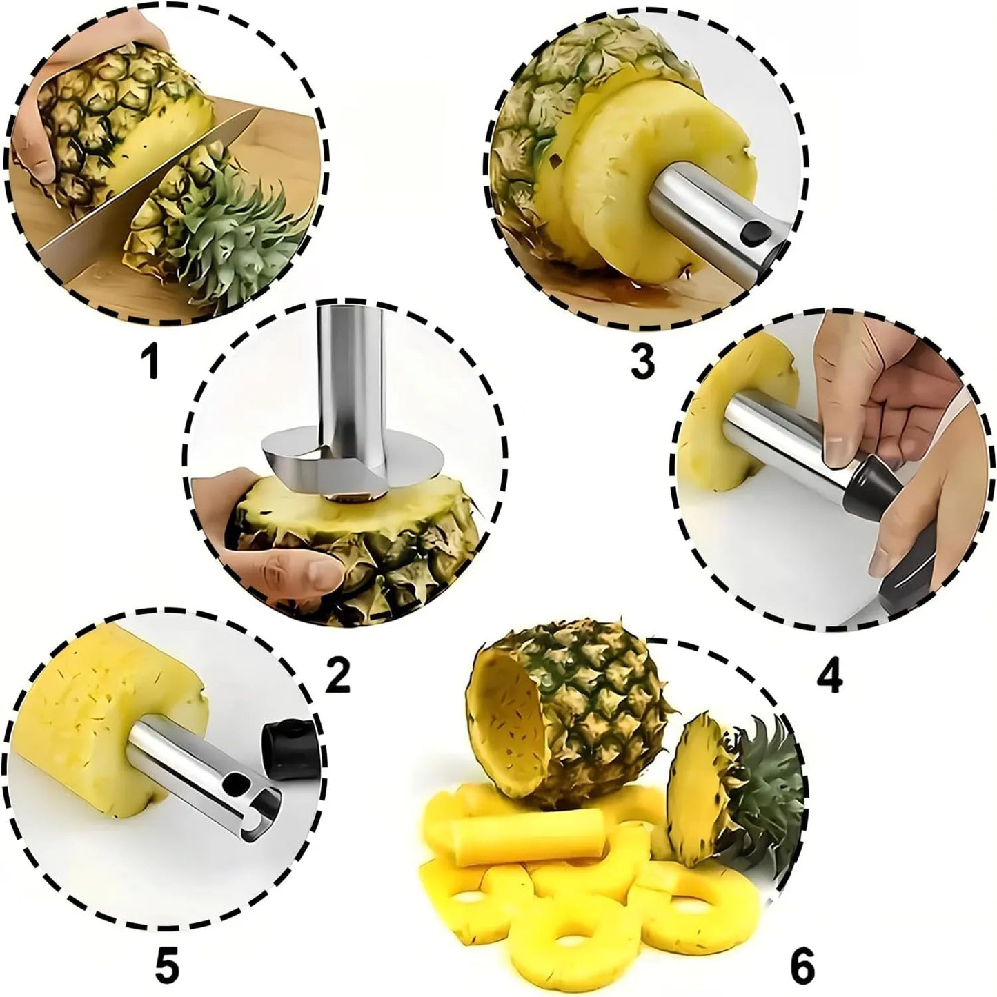 Stainless Steel Pineapple Slicer Peeler Kitchen Tool