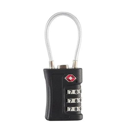 TSA 3-Digit Travel Lock - Zinc Alloy Luggage Security Lock