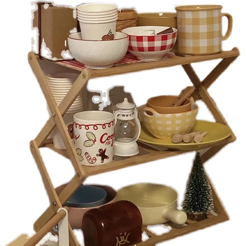 Multi-Tier Kitchen Storage Rack - Utensil Drying & Dish Organizer