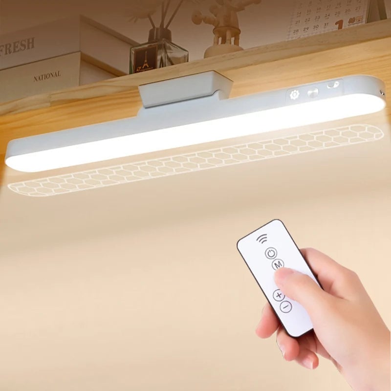 USB Rechargeable LED Desk Lamp Magnetic Dimmable 3 Color Reading Light