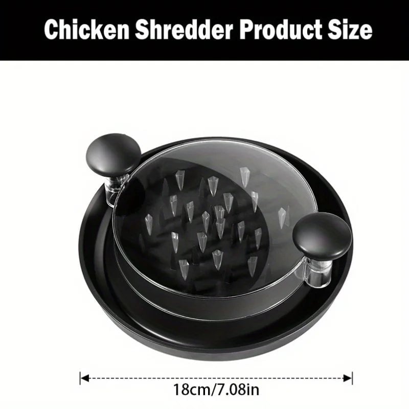 Large Chicken Shredder Transparent Cover Anti-Slip Rotating Meat