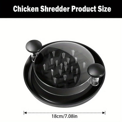 Large Chicken Shredder Transparent Cover Anti-Slip Rotating Meat