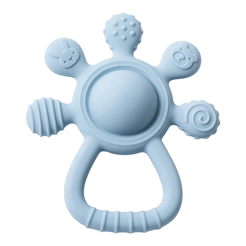 Food Grade Silicone Baby Teether BPA Free Sensory Rattle Toy