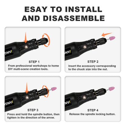USB Cordless Rotary Tool Kit - Engraving Pen for Jewelry Metal Glass