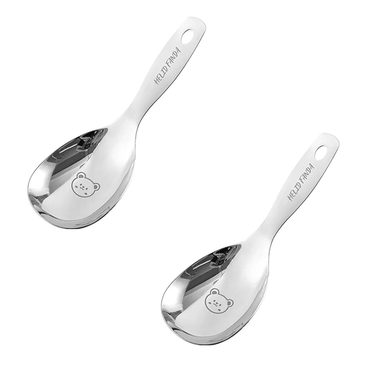 304 Stainless Steel Non-Stick Rice Spoon Anti-Scald Handle Cooker