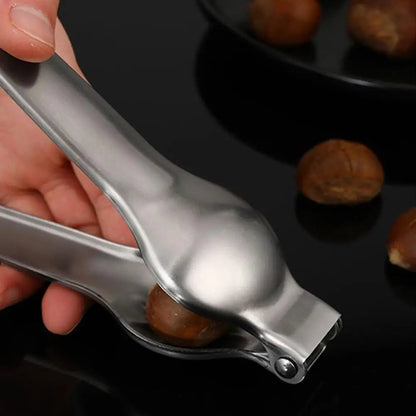 Stainless Steel 2-in-1 Chestnut Walnut Nut Cracker Opener Tool