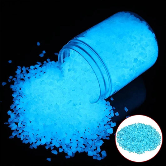 Glow In Dark Pebbles 1000pcs 3-5mm Luminous Garden Aquarium Decor
