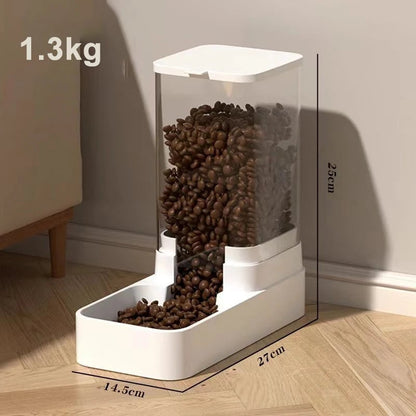 Large Capacity Automatic Pet Feeder Water Dispenser Dogs Cats