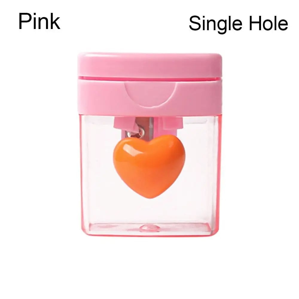 Cartoon Pencil Sharpener Single/Double Hole Student School Office
