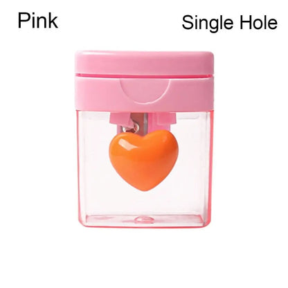 Cartoon Pencil Sharpener Single/Double Hole Student School Office