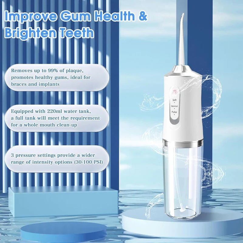 Portable Electric Sonic Dental Irrigator Teeth Scaler Tartar Remover