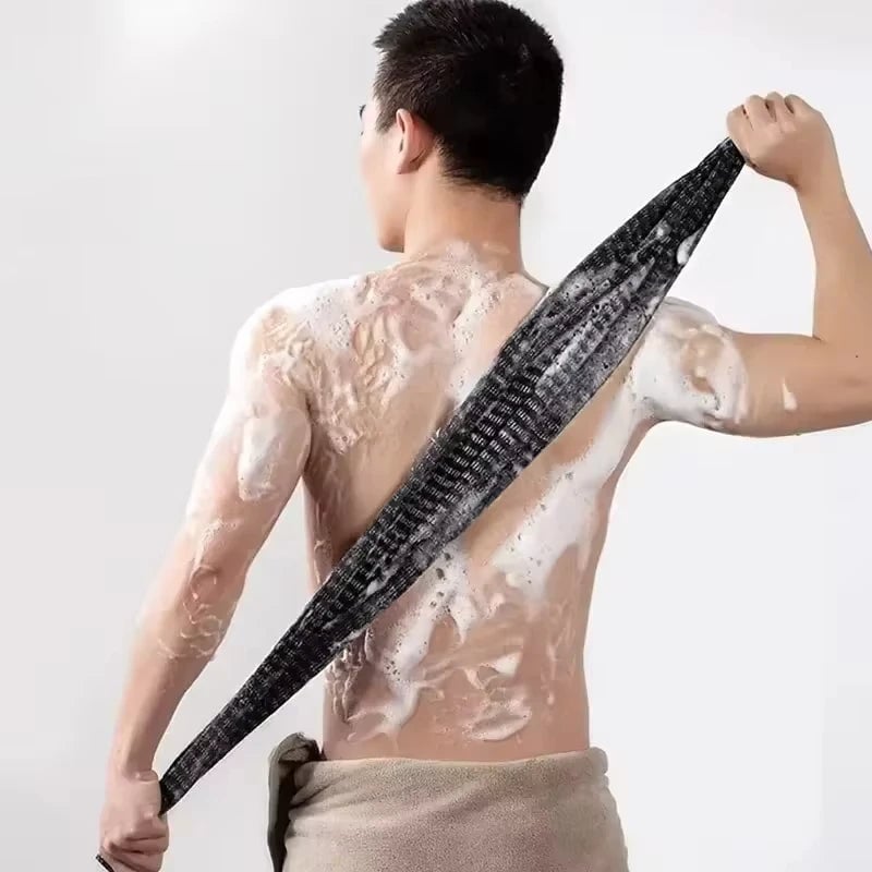Foaming Back Scrubber Long Strip Bath Towel Dead Skin Remover