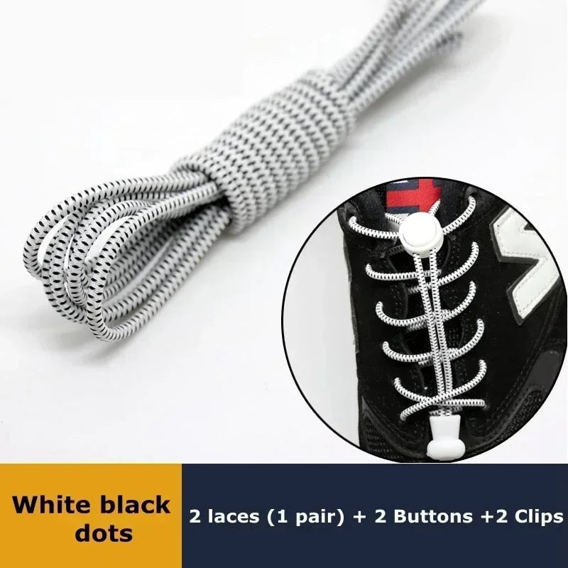 Elastic No Tie Shoelaces with Lock - Stretching Sneaker Hiking