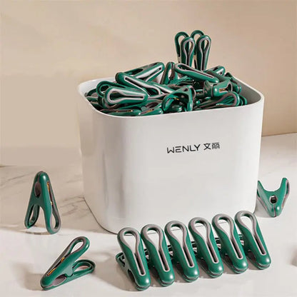 24/36-Piece Plastic Clothes Pins with Storage Basket - Laundry Pegs