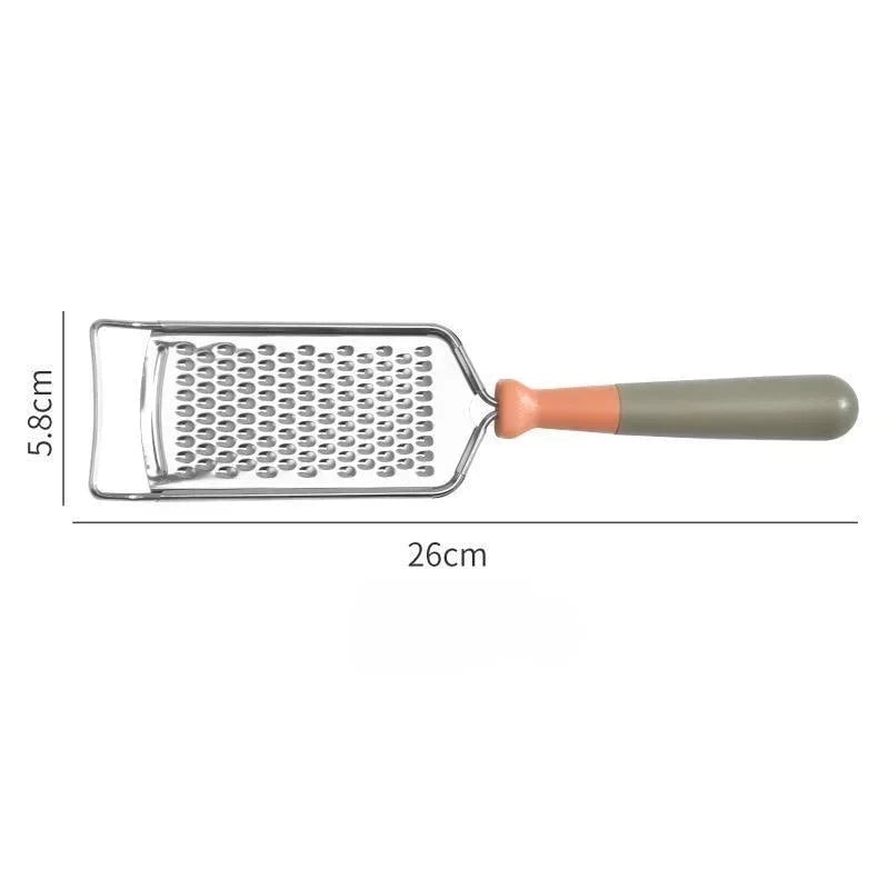 Stainless Steel Cheese Grater with Handle - Handheld Zester