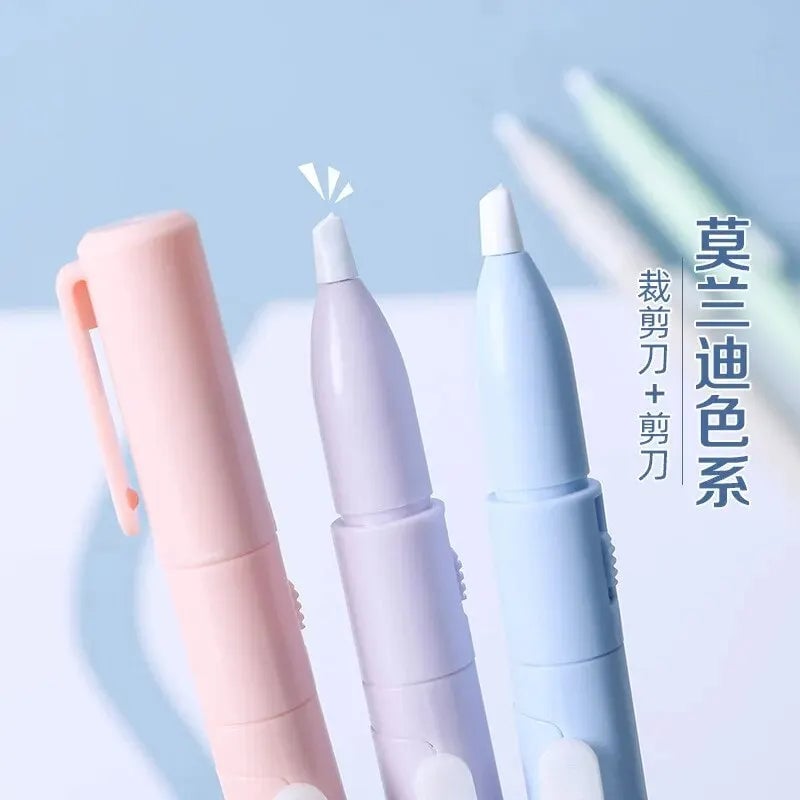 Multi-Function Folding Scissors Mini Engraving Knife Paper Trimmer