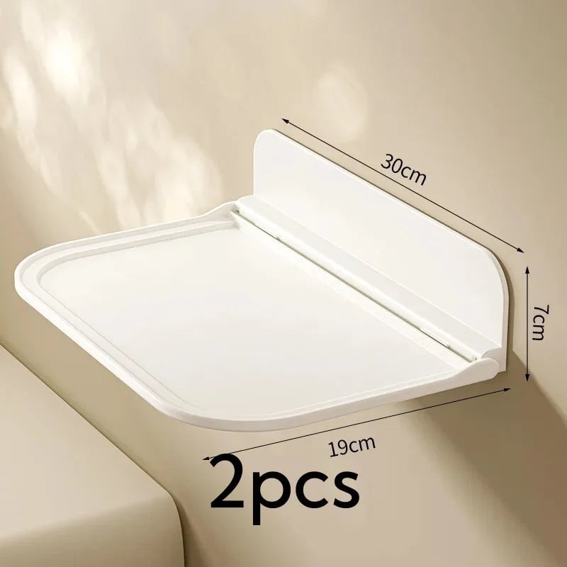 Foldable Wall Mount Shelf - Punch-Free Phone Router Storage Rack