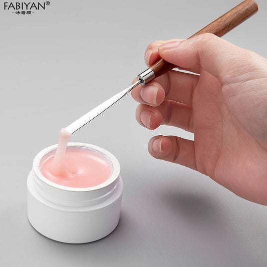 Stainless Steel Spatula Stick - Nail Art & Makeup Foundation Mixer