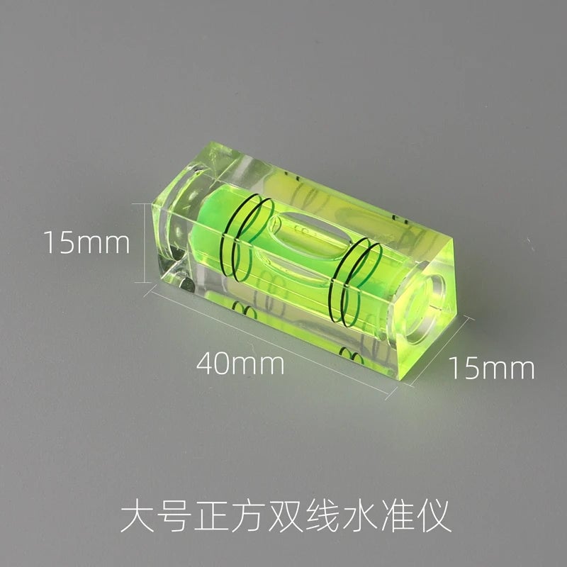 Large Square Dual Line Bubble Level - Precision Mini Spirit Level Tool