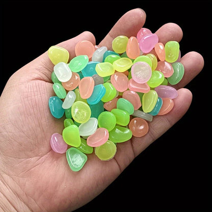 Luminous Glow Stone Decor 100/500pc Set - Aquarium Landscape Garden