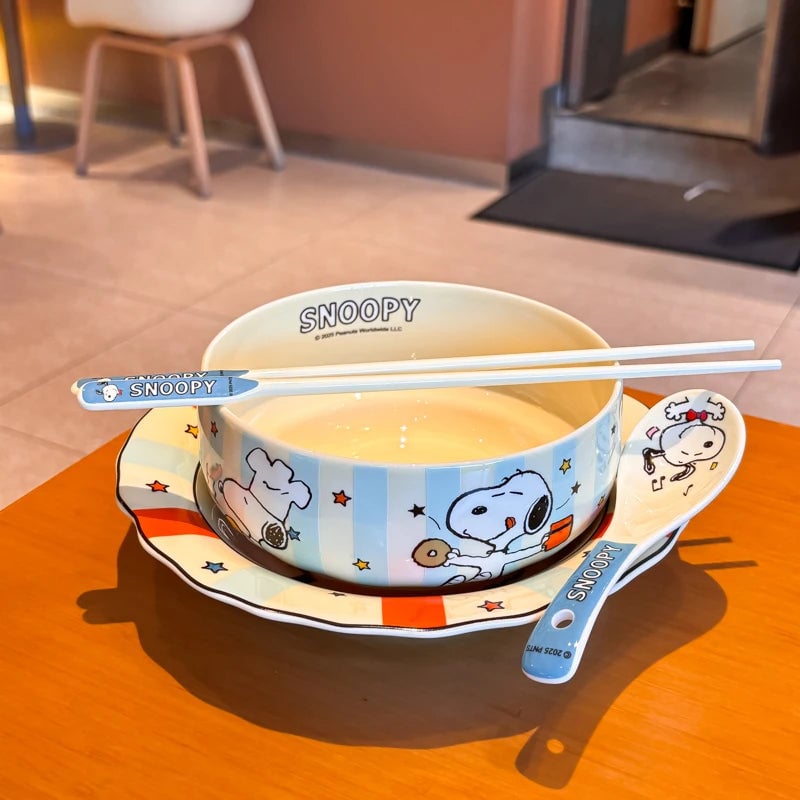 Snoopy Porcelain Bowl 4.5/6inch - Children's Cartoon Cereal Rice
