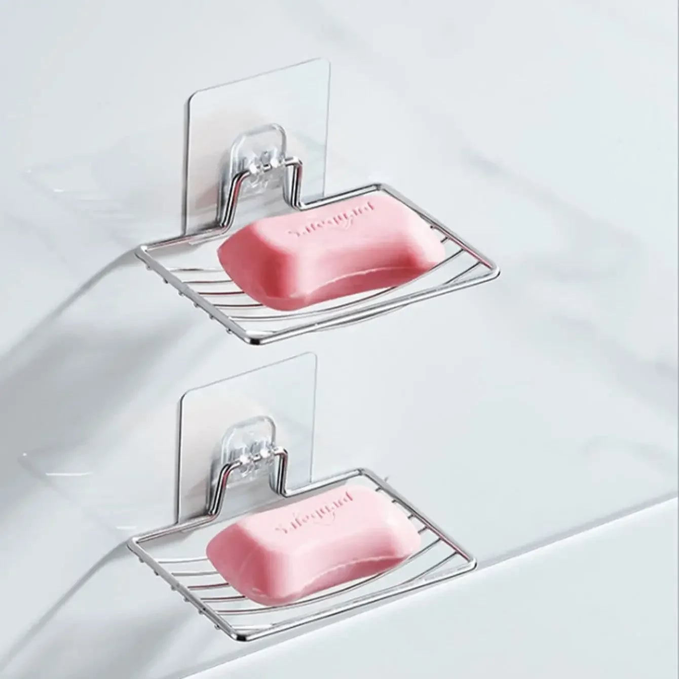 Stainless Steel Wall Mounted Soap Rack with Drainage Tray