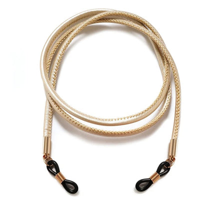 Braided Leather Sunglasses Lanyard Strap - Eyeglass Chain Cord