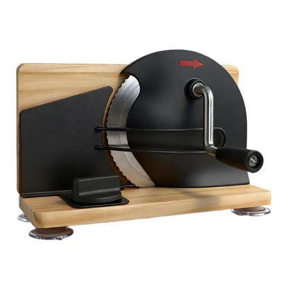 Manual Bread Slicer Adjustable Thickness Stainless Steel Hand Crank