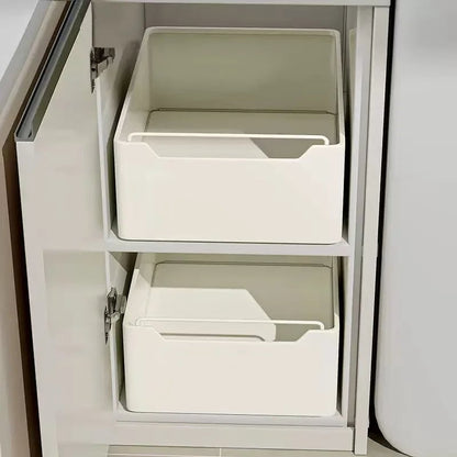 Pull Out Kitchen Storage Drawer with Slide Rails - Spice Organizer