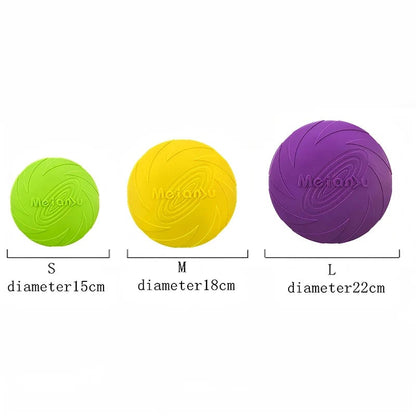 Silicone Flying Disc Dog Training Toy - Outdoor Interactive Pet Play