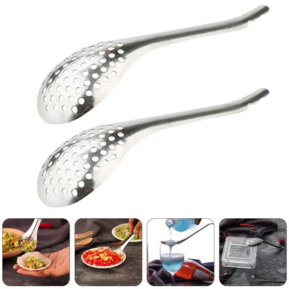 Stainless Steel Slotted Spoon Strainer - Caviar Spherification Bar