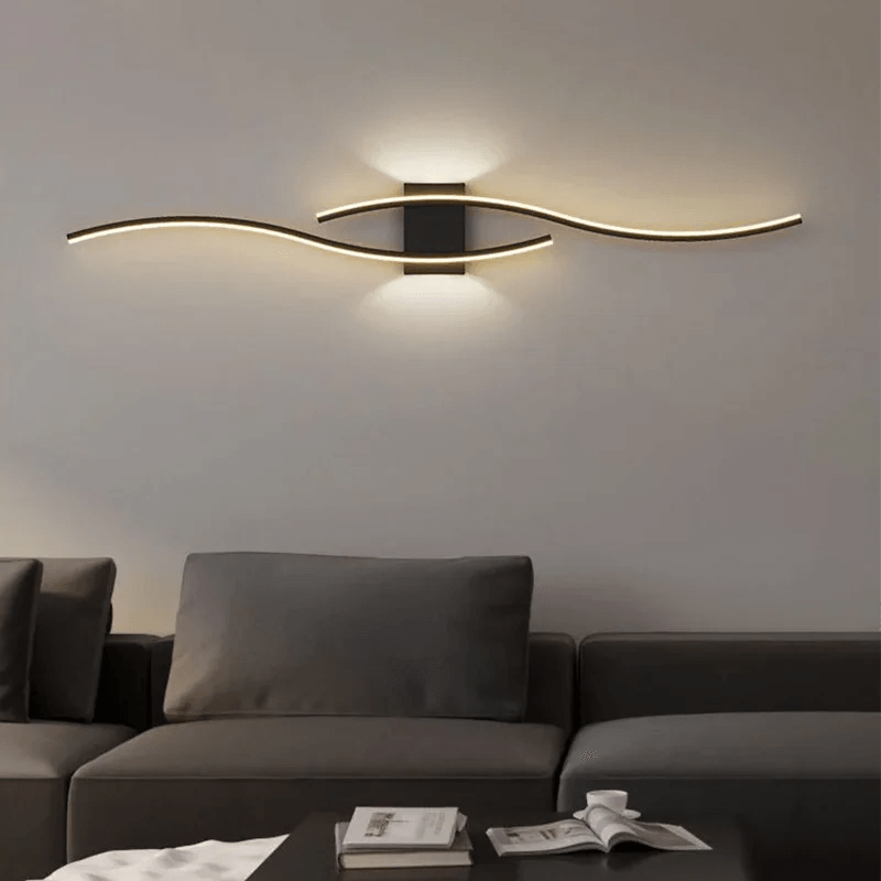 LED Long Strip Wall Lamp - Modern TV Background Light for Bedroom