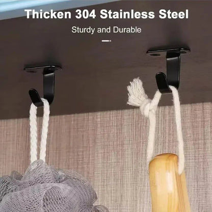 5Pcs Heavy Duty Stainless Steel Screw-In Ceiling Hooks for Towels