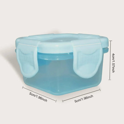 4Pcs Mini Airtight Food Storage Containers Leakproof Freezer Safe