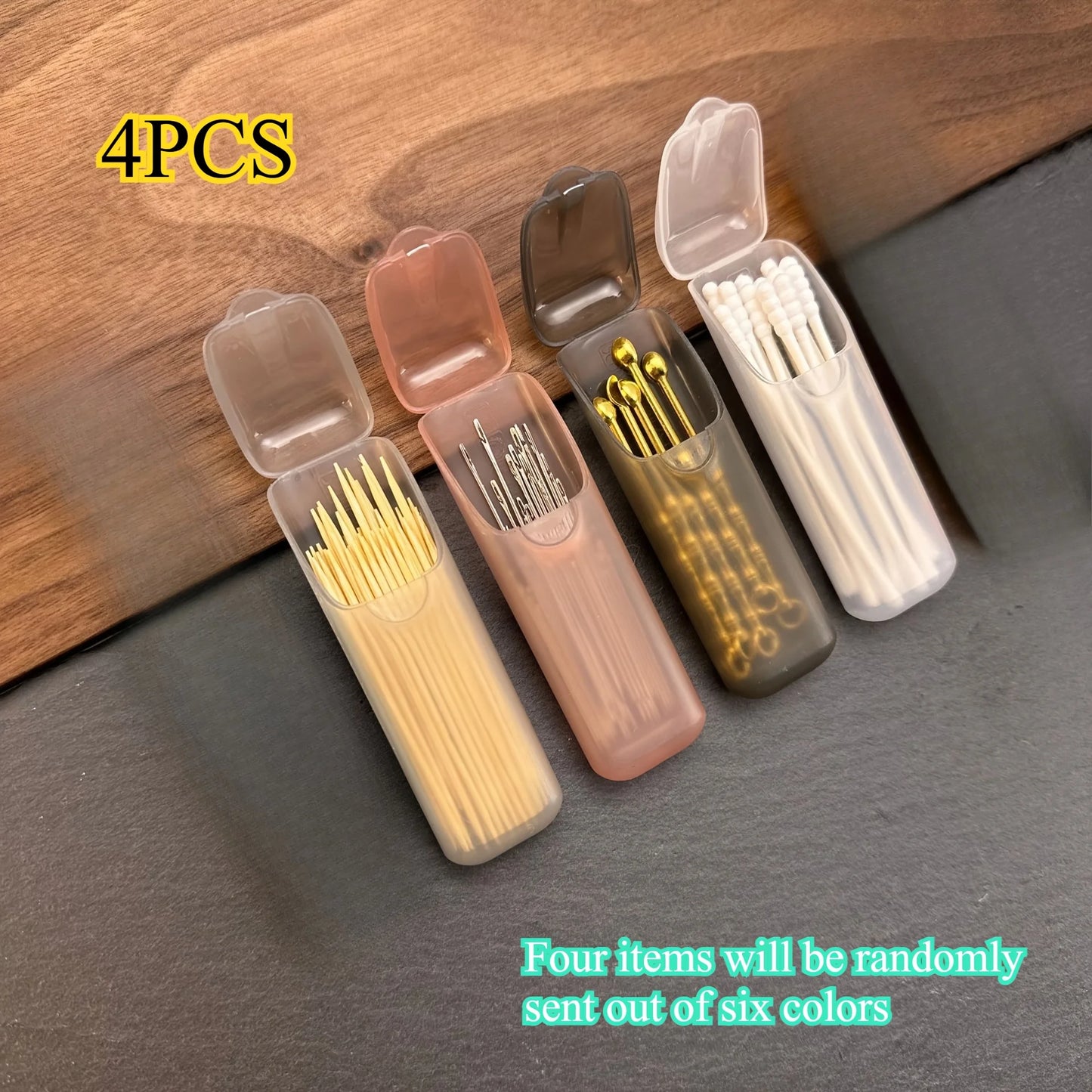 4-Piece Mini Storage Boxes Set - Portable Small Parts Organizer