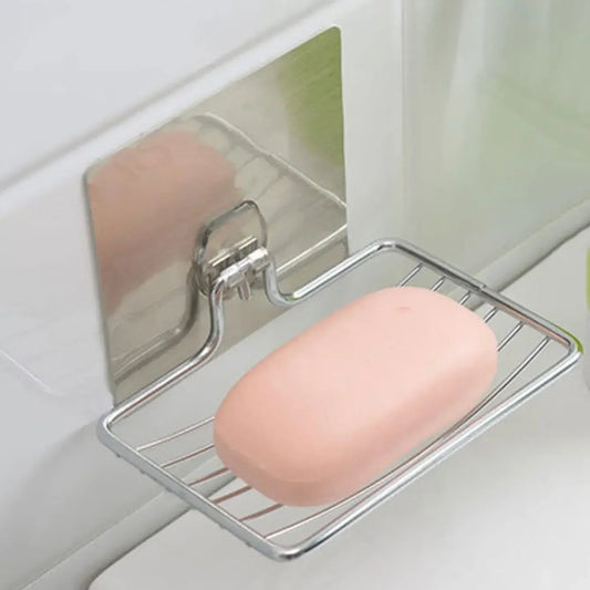 Stainless Steel Wall Mounted Soap Rack with Drainage Tray