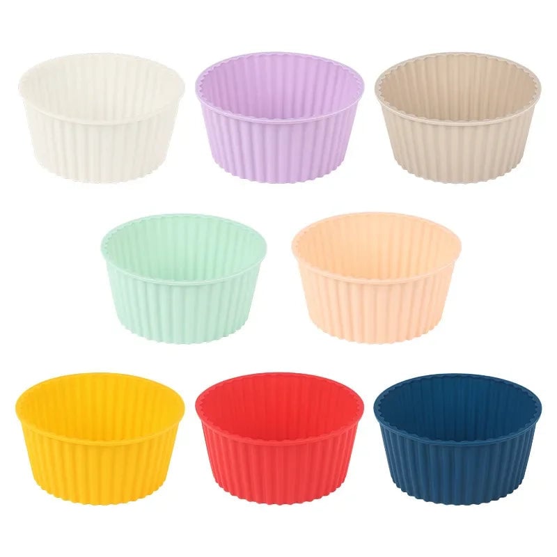 Silicone Air Fryer Cake Mold - Reusable Oven Baking Bowl Pudding
