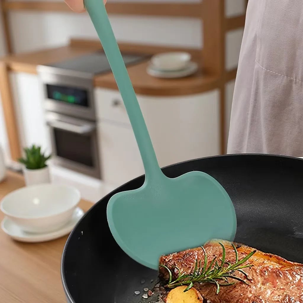 Silicone Mushroom Spatula Non-Stick High Heat Long Handle Cookware