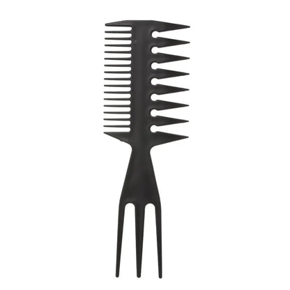 Wide Tooth Anti-Static Exfoliating Hair Styling Comb 3-in-1