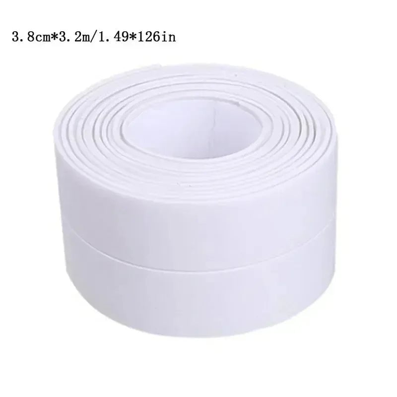 3.2m PVC Waterproof Sealing Tape - Bathroom Sink Shower Bath Toilet