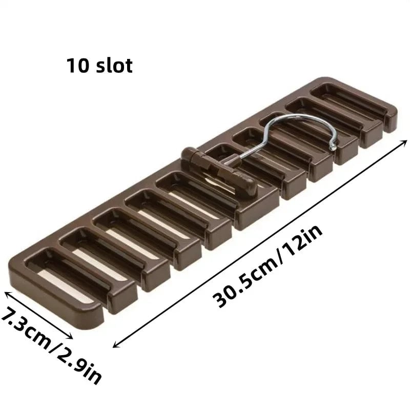 Multifunctional Hanging Belt & Tie Organizer Rack - 1-12 Pack
