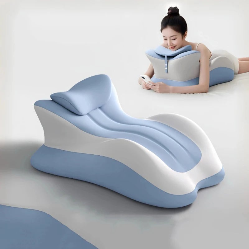 Memory Foam Ergonomic Wedge Pillow Neck Support Leg Rest Multi-Use