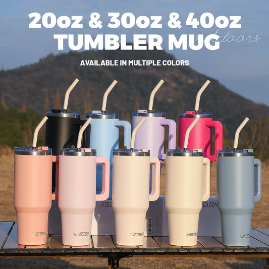 304 Stainless Steel Vacuum Insulated Tumbler 20oz/30oz/40oz Handle