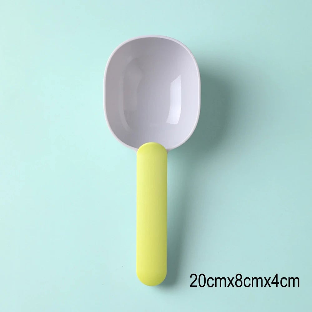 Multifunctional Pet Food Scoop with Sealing Clip & Measuring Cup